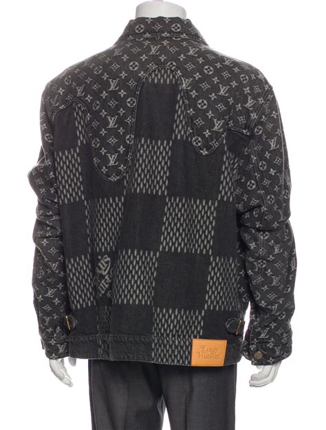 louis vuitton x nigo giant damier waves mngm denim jacket|Louis Vuitton denim noir jacket.